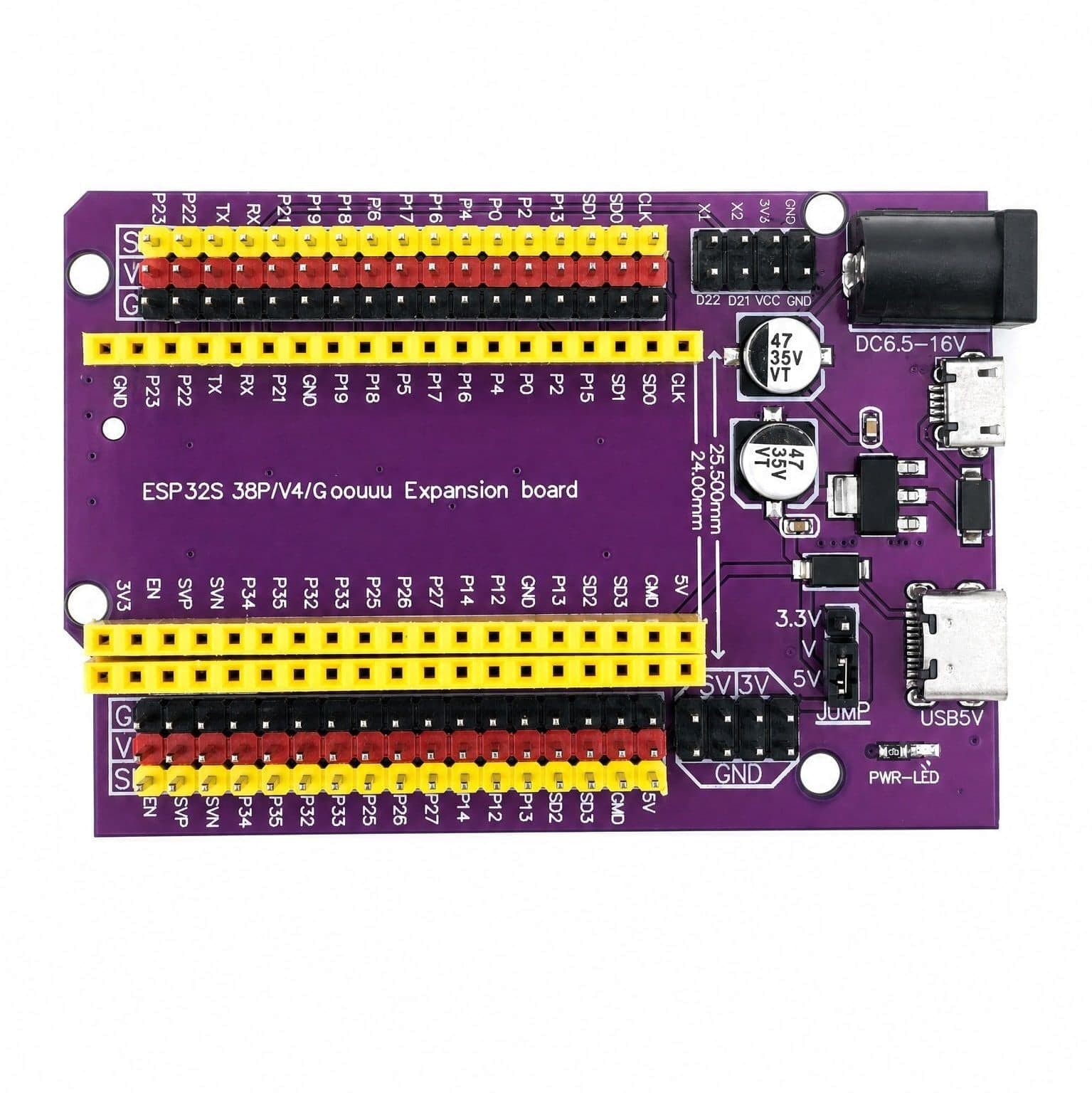 Adapter ESP32 DevKitC 38-pin płytka montażowa - shield - zdjęcie 2