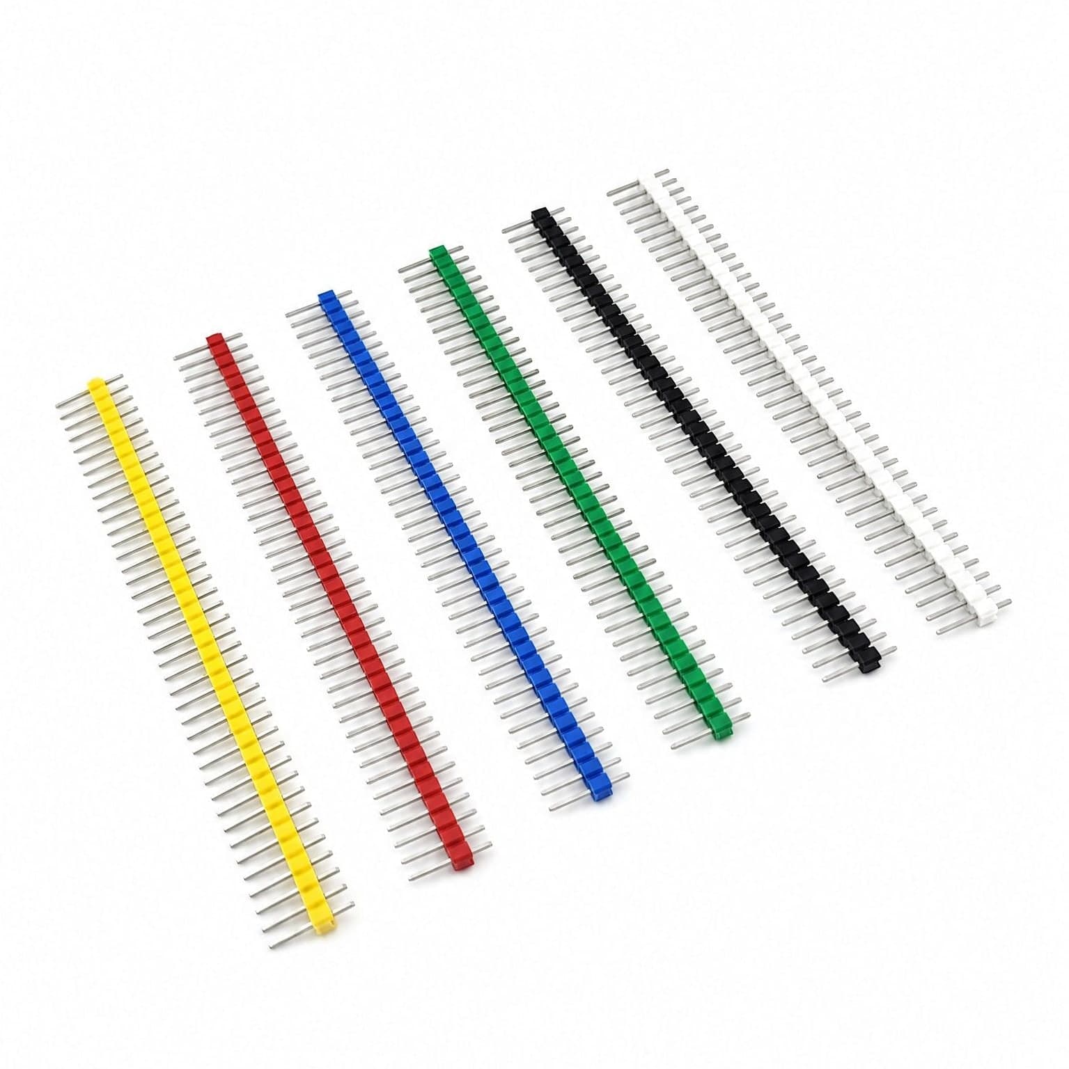Listwy goldpin 1×40 2,54 mm kolorowe, 6 kolorów po 1 szt. - zdjęcie 3