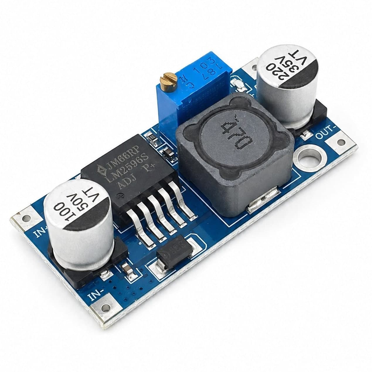 Przetwornica step-down LM2596S 3 A - Regulowana