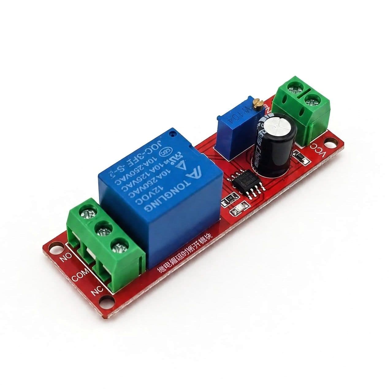 Moduł BITCHIP przekaźnika czasowego NE555 12V, opóźnienie 0-10s - zdjęcie 3