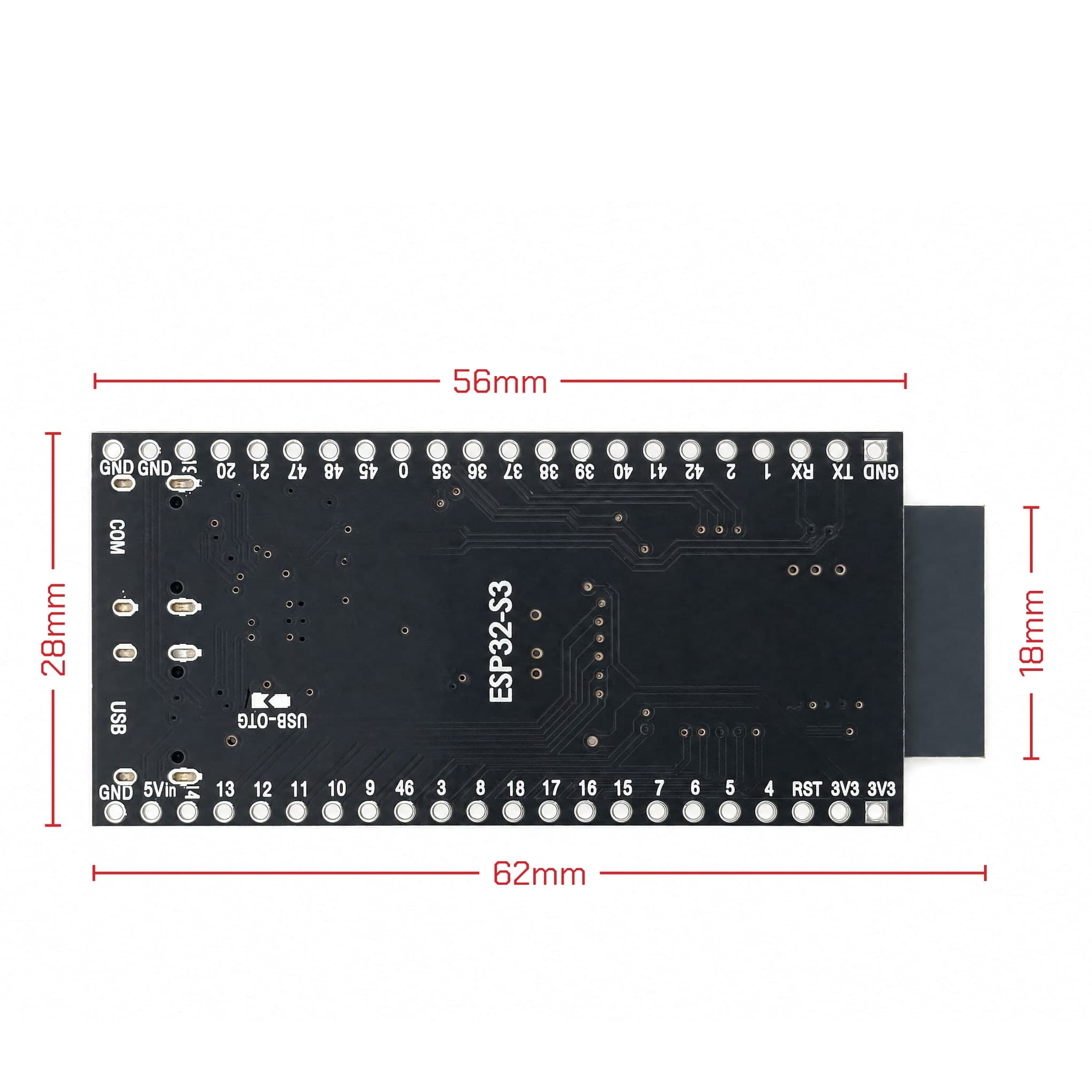 Moduł ESP32-S3 N16R8 Mikrokomputer z WiFi + Bluetooth, 2× USB-C - zdjęcie 3