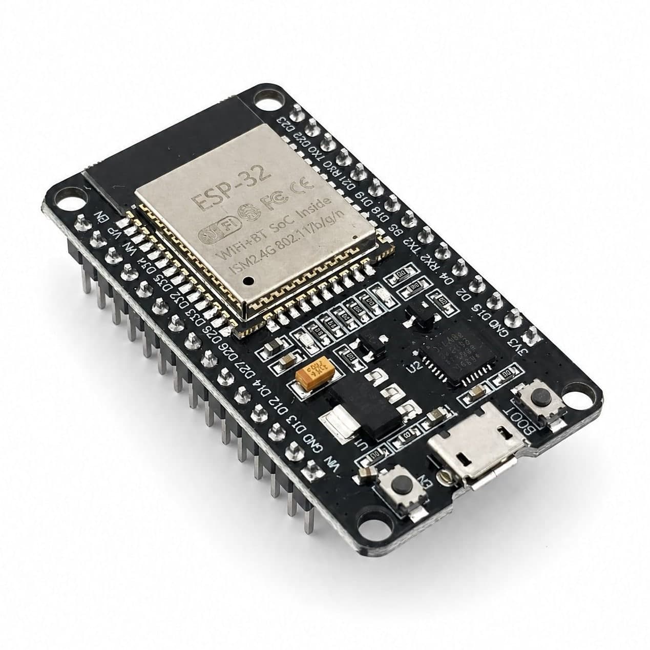 ESP32 WROOM-32 DevKit 30 pin, WiFi, Bluetooth, microUSB
