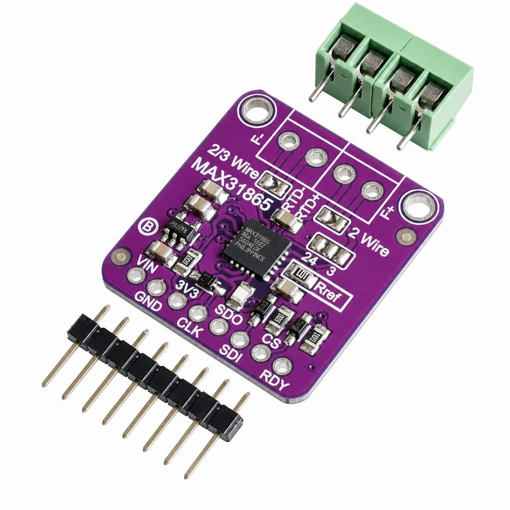 Konwerter BITCHIP MAX31865 RTD do czujników PT100 / PT1000, SPI, 3,3 V / 5 V