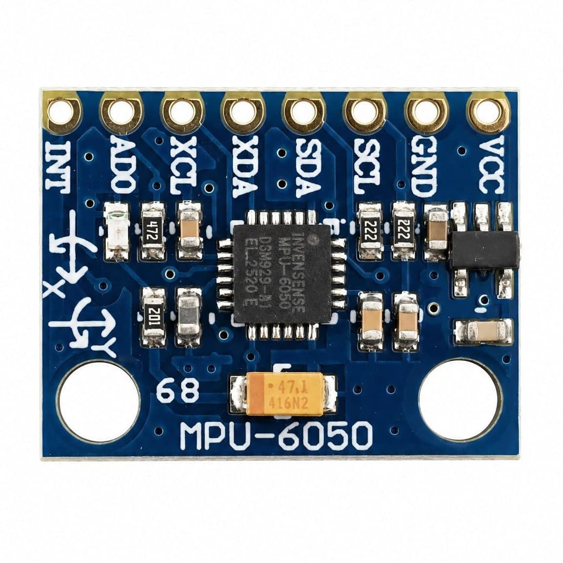 Akcelerometr i żyroskop BITCHIP MPU-6050 (GY-521), I2C - zdjęcie 3