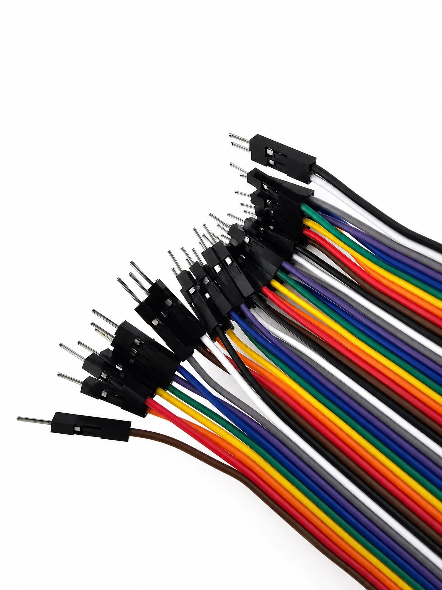 Przewody DuPont M-F 40 sztuk 10cm - kabel połączeniowy męsko-żeński - zdjęcie 3
