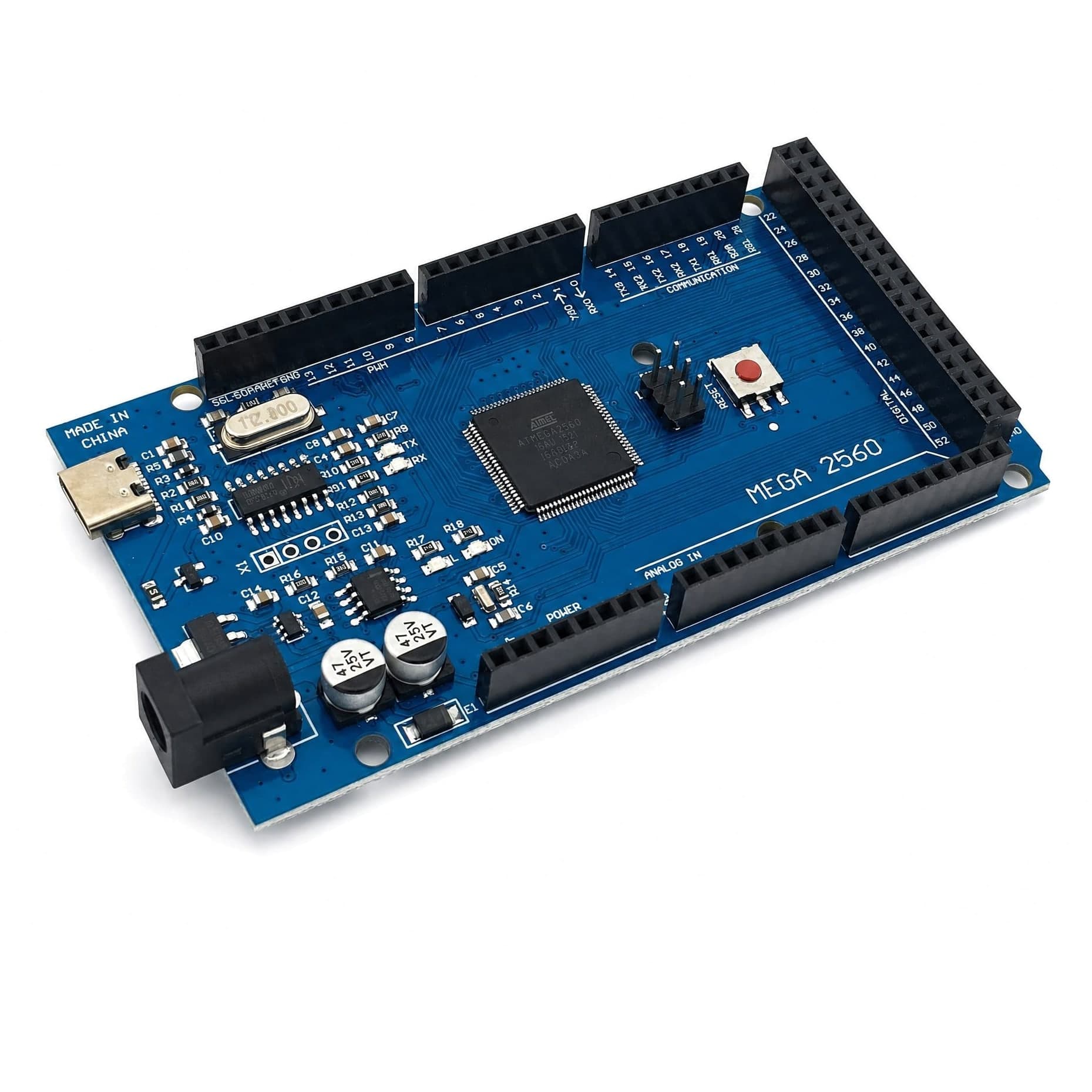 Płytka Mega 2560 R3 CH340, USB-C (kompatybilna z Arduino)