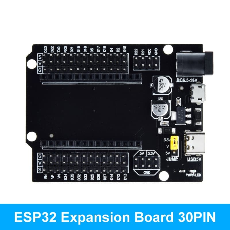 Adapter Płytka Rozszerzeń do ESP32 DevKitC 30 pin, USB-C