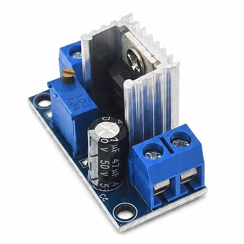 Regulator napięcia liniowy LM317, moduł regulowany - zdjęcie 2