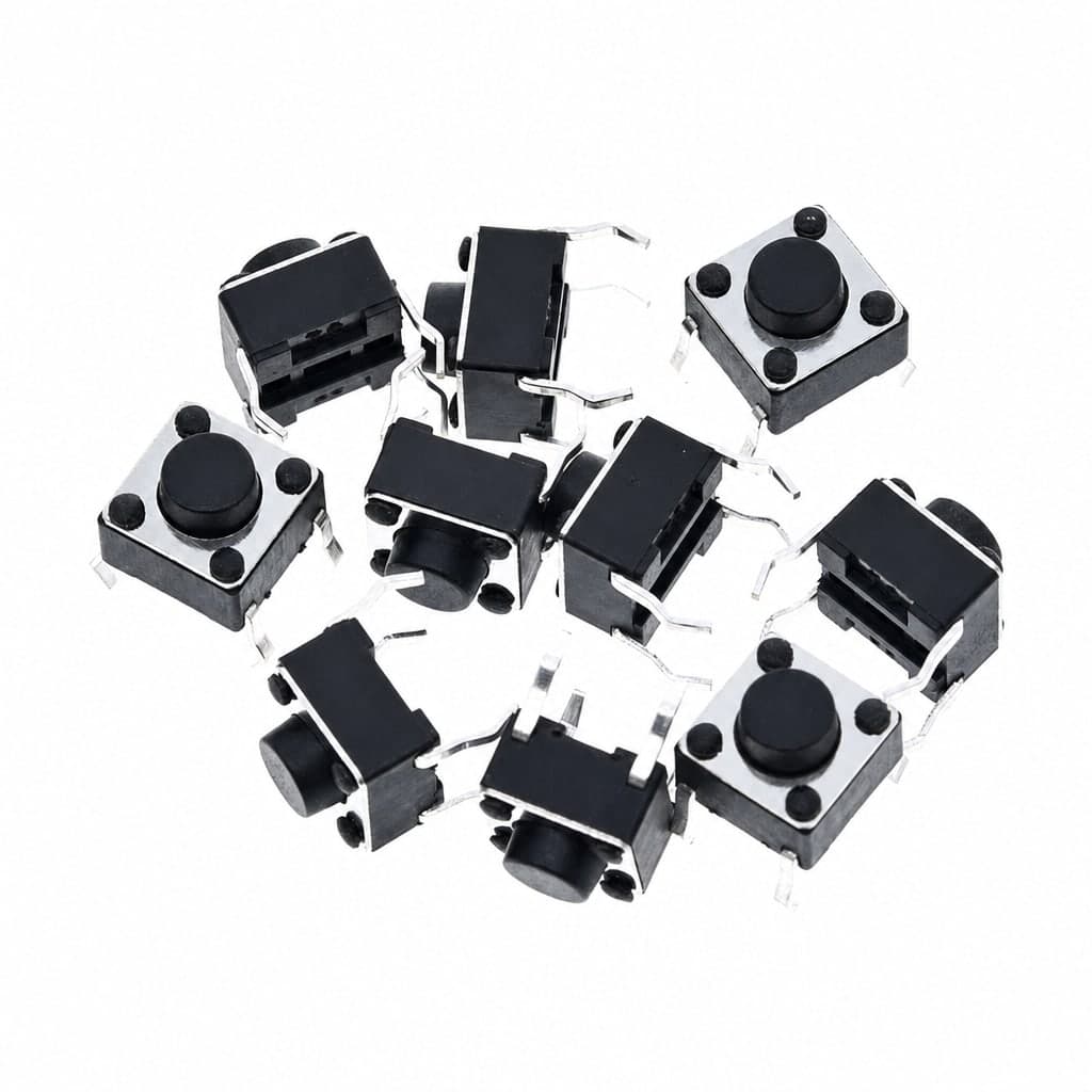 Mikroprzełącznik BITCHIP tact switch 6×6×5 mm THT, 100 szt.