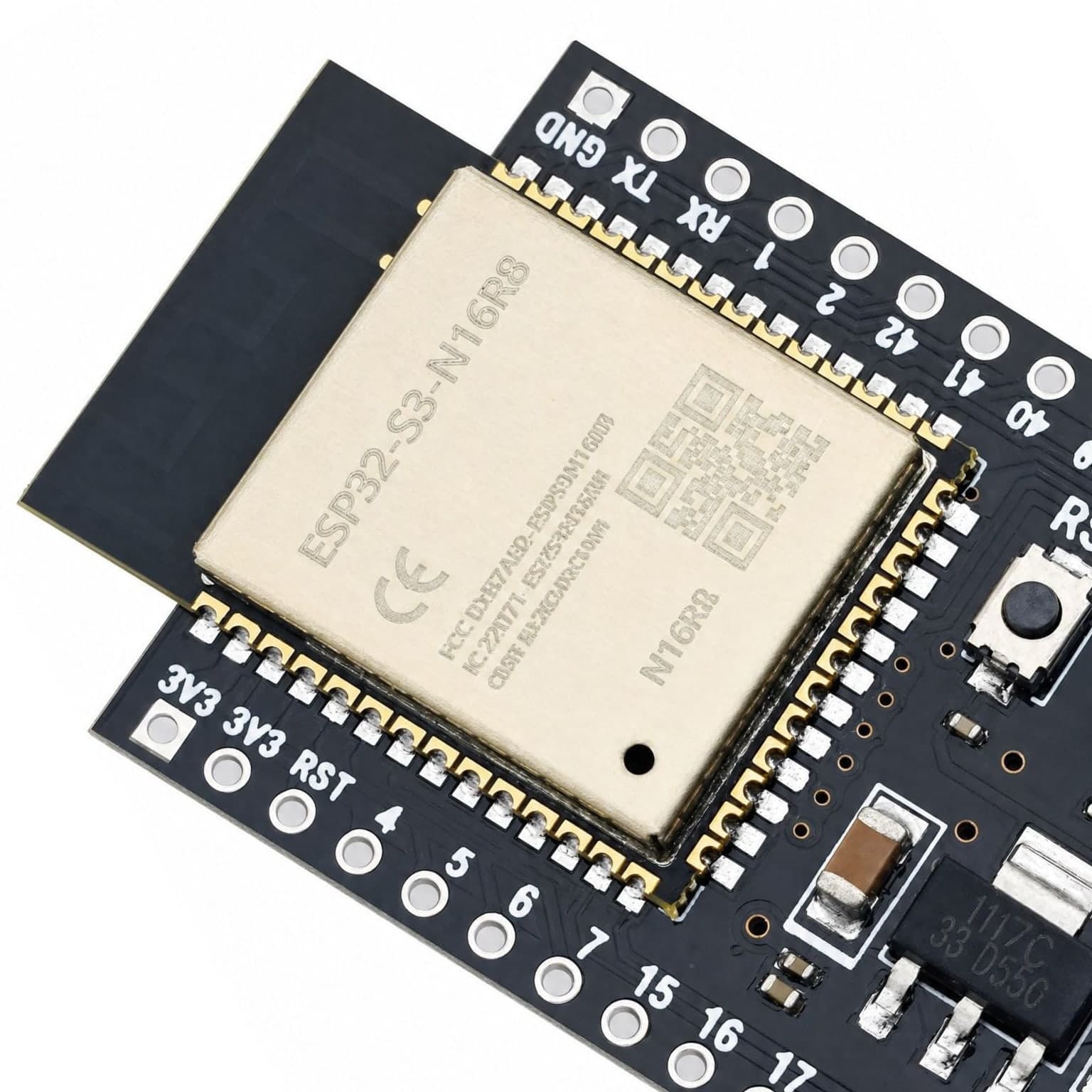 Moduł ESP32-S3 N16R8 Mikrokomputer z WiFi + Bluetooth, 2× USB-C - zdjęcie 4