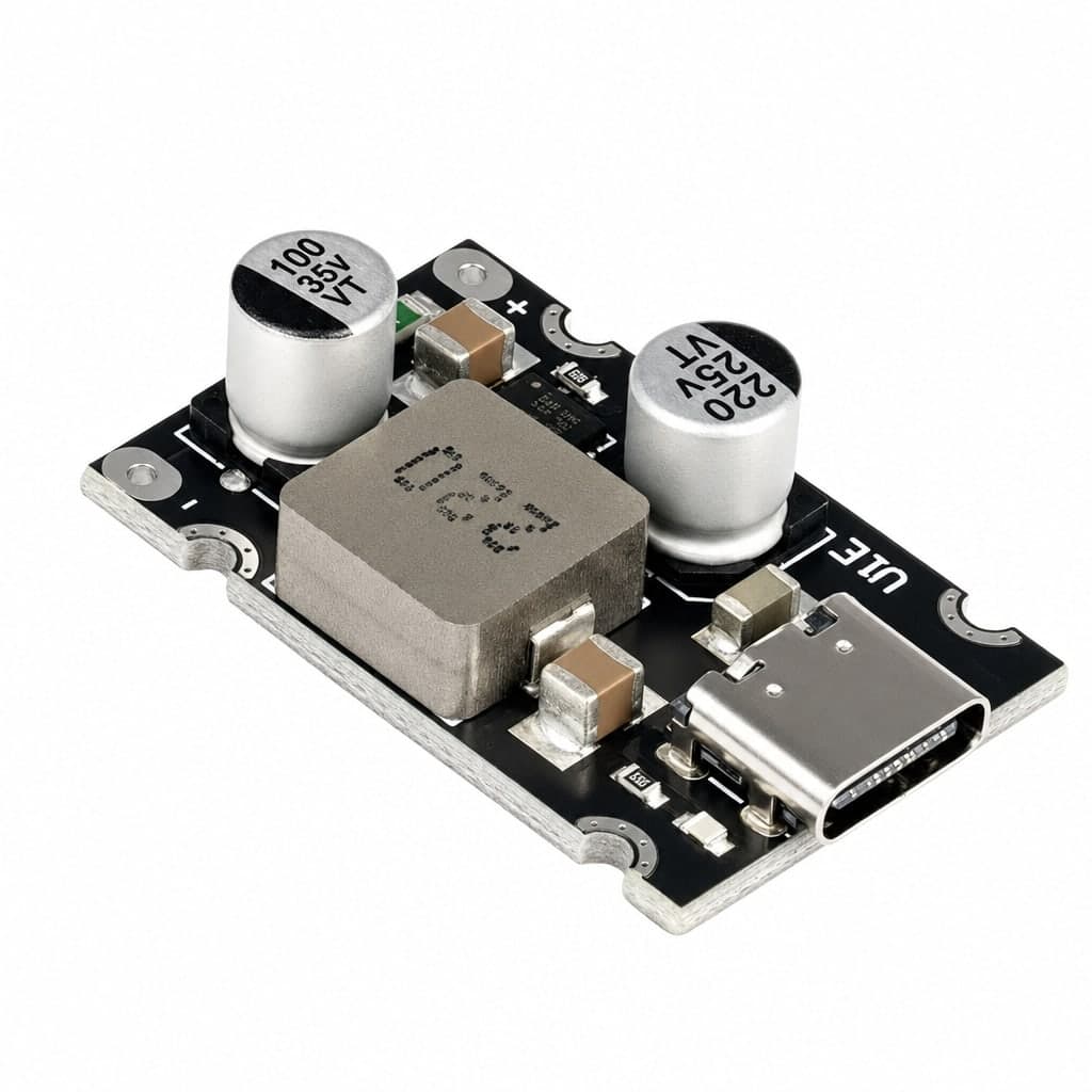 Przetwornica BITCHIP step-down z gniazdem USB-C QC3.0 / PD3.1 65 W, wejście 8-30 V