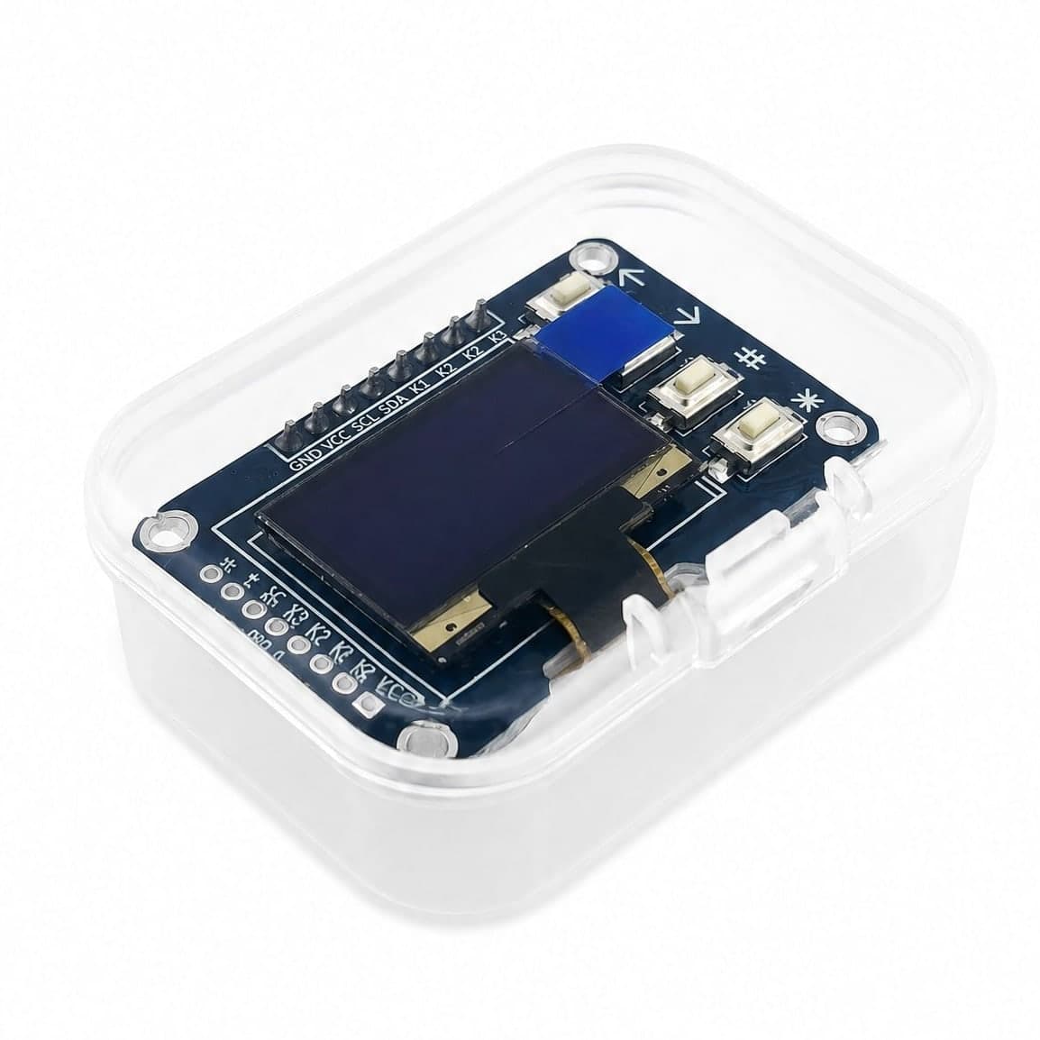 Wyświetlacz OLED 0,96" SSD1306 I2C BITCHIP z 4 przyciskami, biały - zdjęcie 4