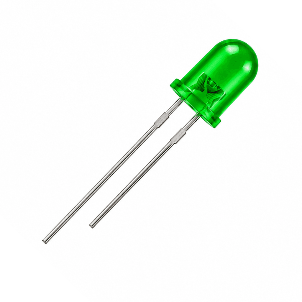 Diody LED 5mm zielone - 10szt